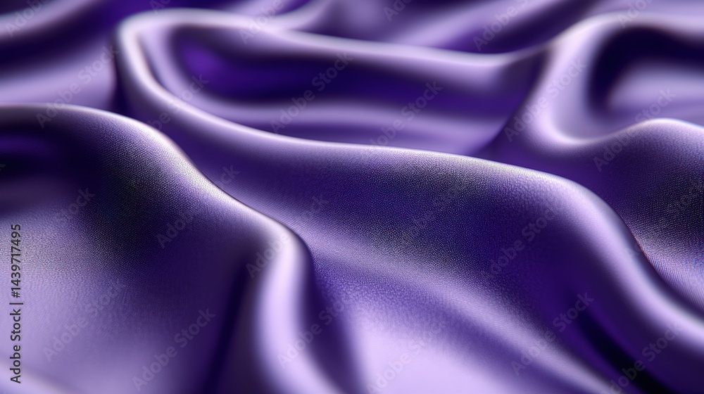 Fototapeta premium Lavender silk waves create soft textures