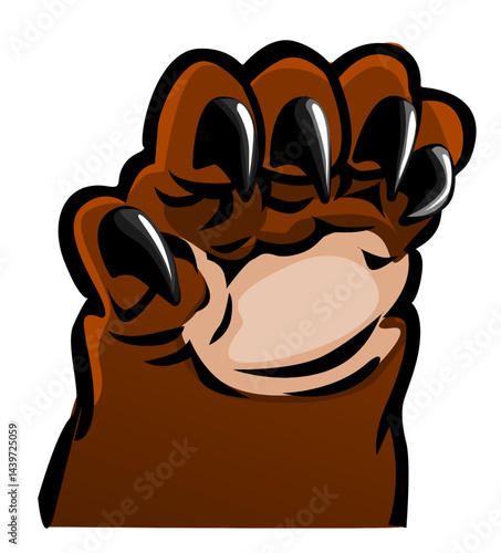 illustration of an animal claw
