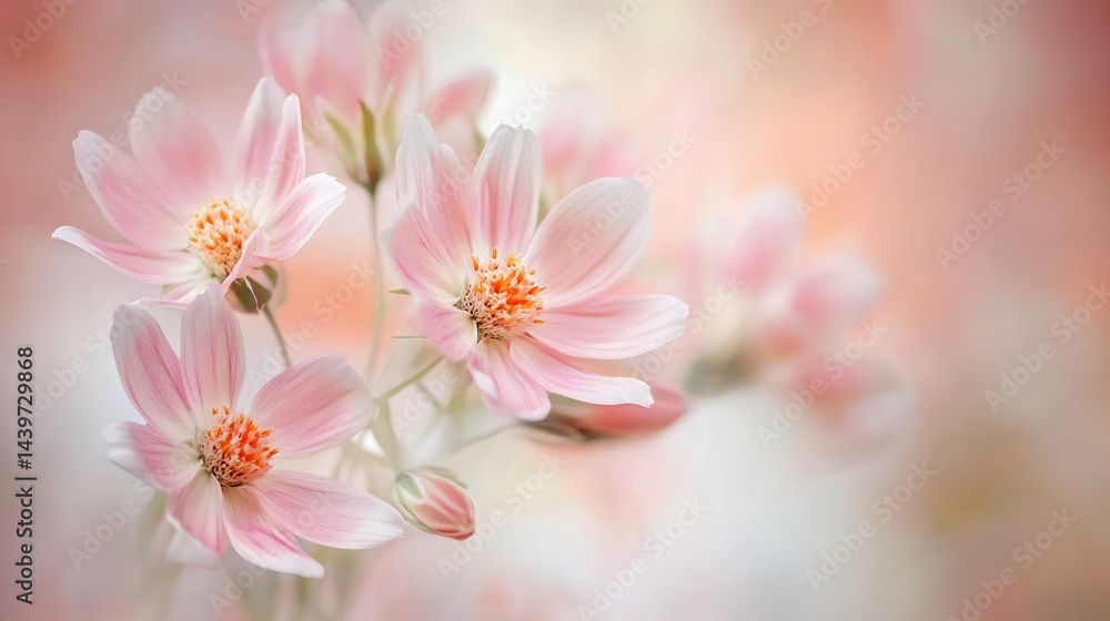 Fototapeta premium A high quality floral stock photo showcasing blooming Coreopsis flowers in a soft focus background perfect for professional floral photography cut out on isolated transparent removed background