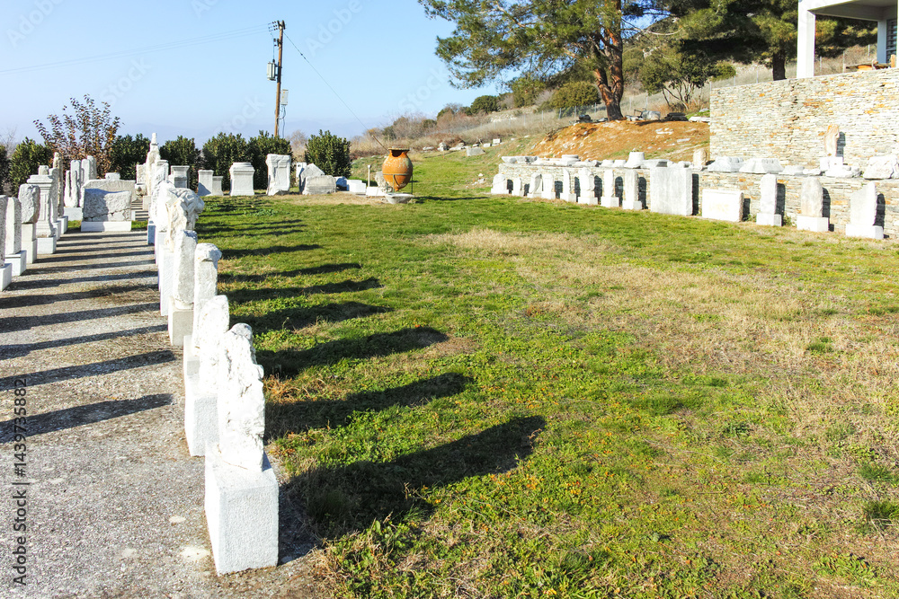 Ruins at archaeological area of Philippi, Greece