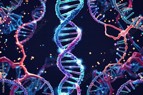 DNA Style Icons: Genetic Identity Vector Pack with Innovative Biotechnology Imagery