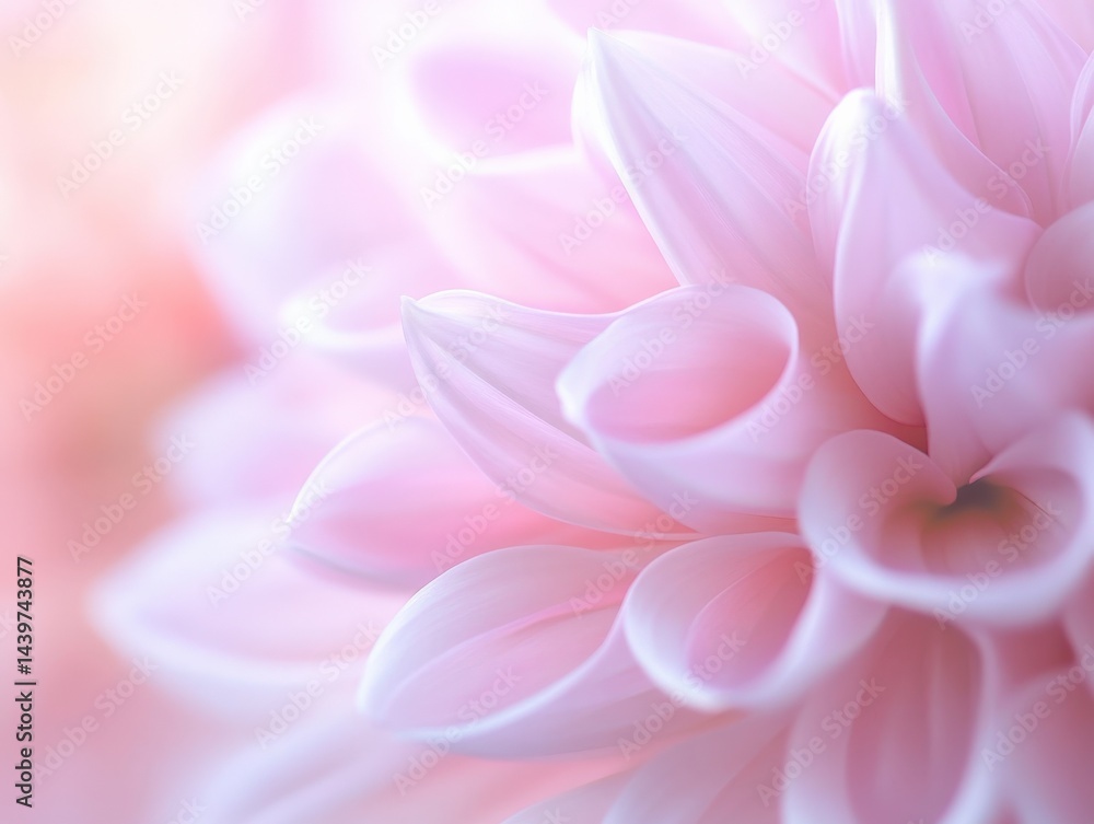 Fototapeta premium Pink dahlia petals close-up
