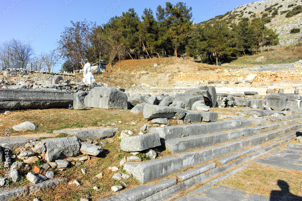 Ruins at archaeological area of Philippi, Greece