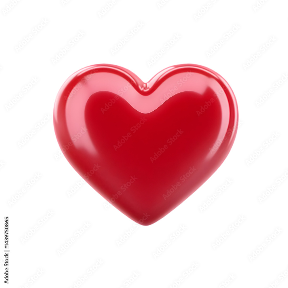 A glossy red heart symbolizes love and affection, perfect for conveying emotions in various creative projects and designs. A glossy red heart symbolizes love and affection, perfect for conveying emotions in various creative projects and designs.