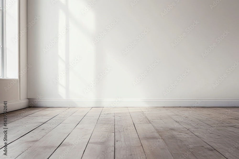 Empty room with hardwood floors Empty room with hardwood floors