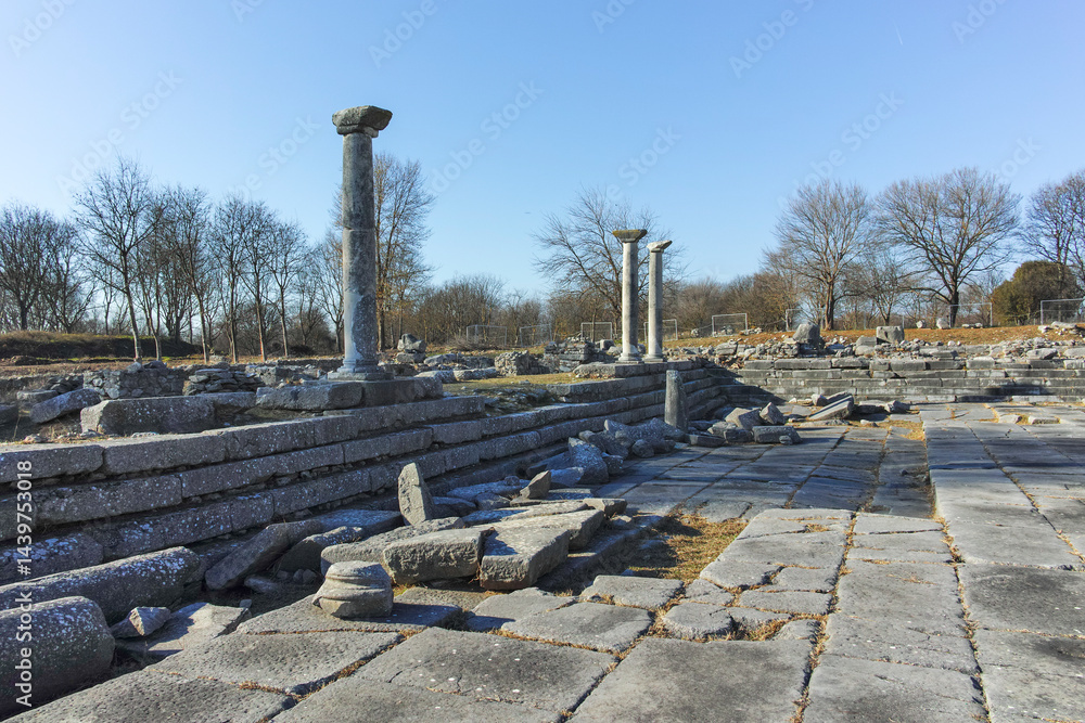 Ruins at archaeological area of Philippi, Greece