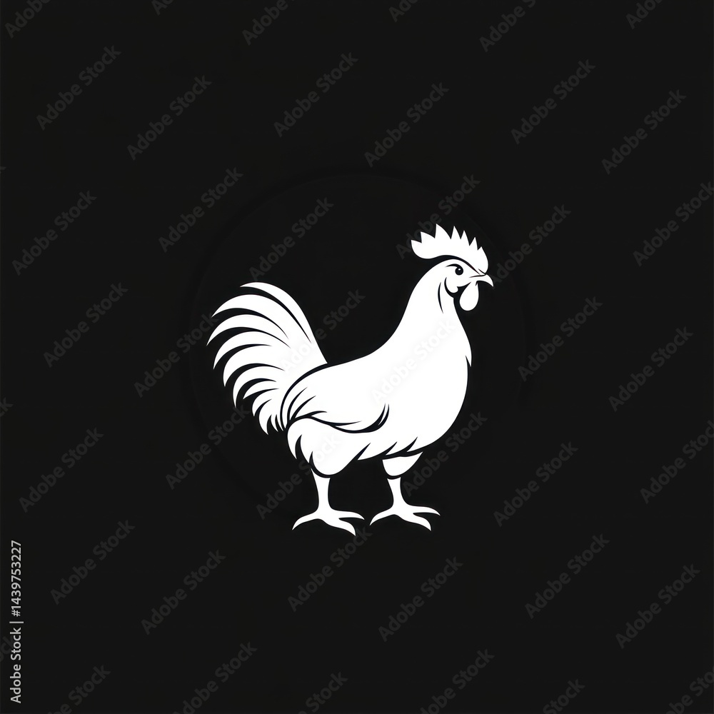 Obraz premium Rooster Logo