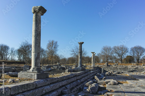 Obraz na płótnie Ruins at archaeological area of Philippi, Greece w salonie