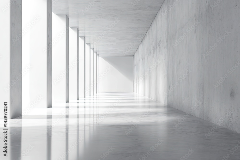 Empty modern hallway Empty modern hallway