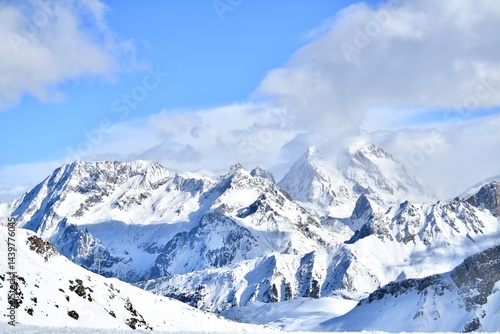 Wallpaper Mural Snowcapped mountains by winter Torontodigital.ca