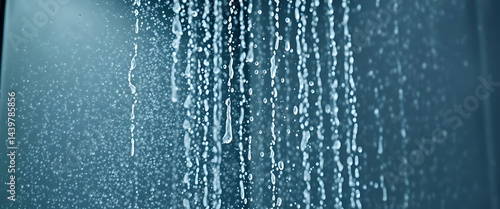 shower head with water running down it