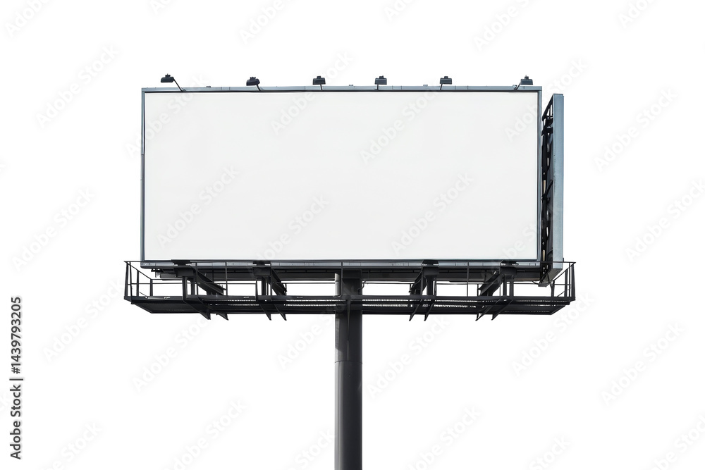 Obraz premium Real Image of Smart Billboards Isolated On White Background