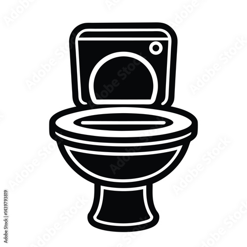 toilet bowl isolated on white background