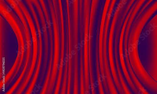 Red Curtains Theatrical Stage Backdrop