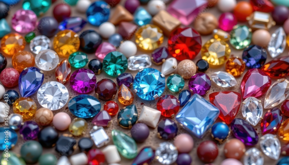 gemstone mosaic, flat lay crystal collection, colorful sparkling jewel arrangement, natural treasure visual gemstone mosaic, flat lay crystal collection, colorful sparkling jewel arrangement, natural treasure visual