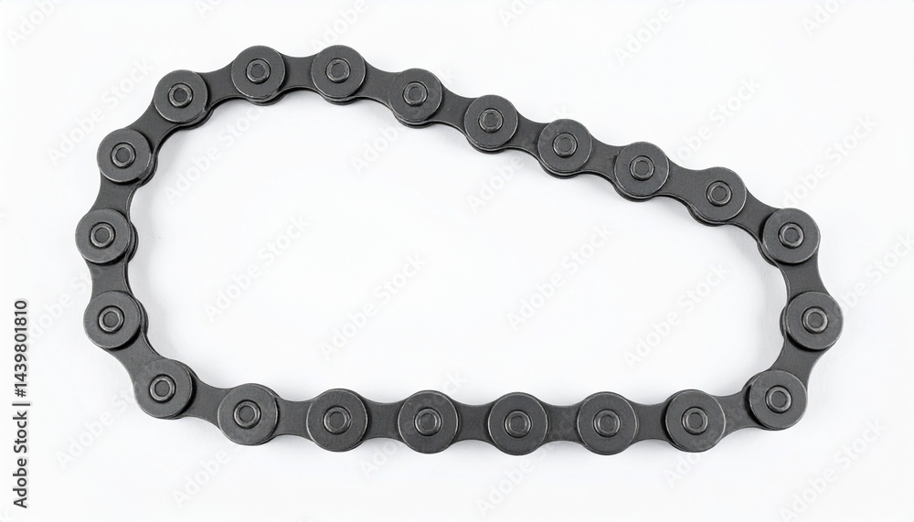 Obraz premium bicycle chain on white background