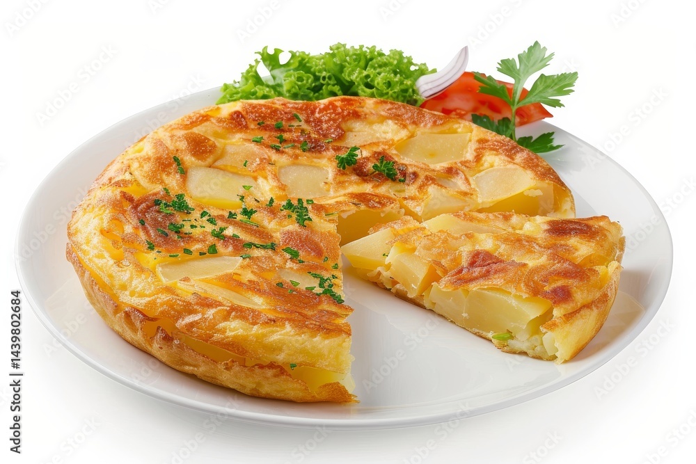 How to Make a Traditional Spanish Tortilla Isolated On White Background How to Make a Traditional Spanish Tortilla Isolated On White Background