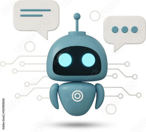 Obraz na płótnie chatbot with text messages