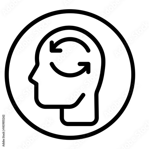 Changing Habits Vector Line Icon Design
