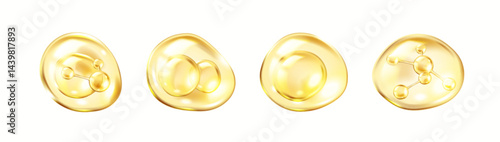 realism--collagen-molecules-inside-bubble