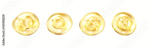 realism--collagen-molecules-inside-bubble