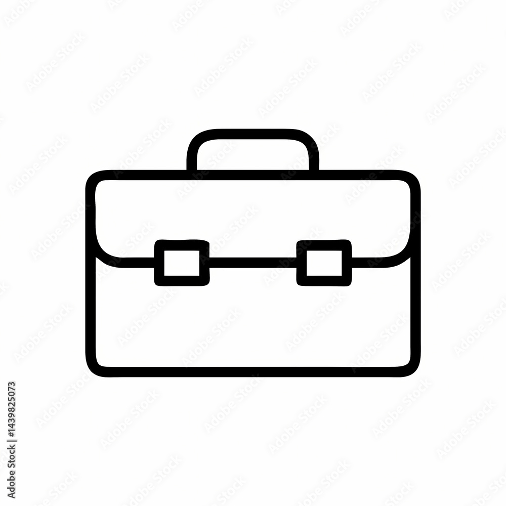 Simple Briefcase Icon: Free Vector Graphic Simple Briefcase Icon: Free Vector Graphic
