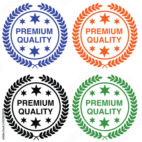 Premium Quality Badges Collection in Four Colors.