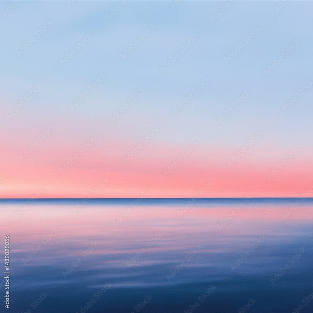 Calm ocean at sunset Calm ocean at sunset