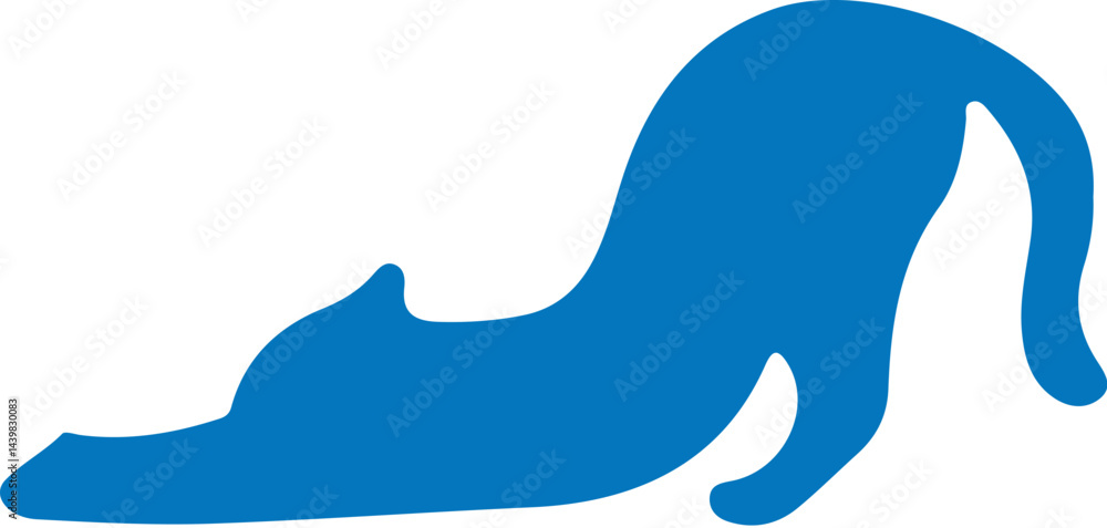 Obraz premium vector image of a blue cat