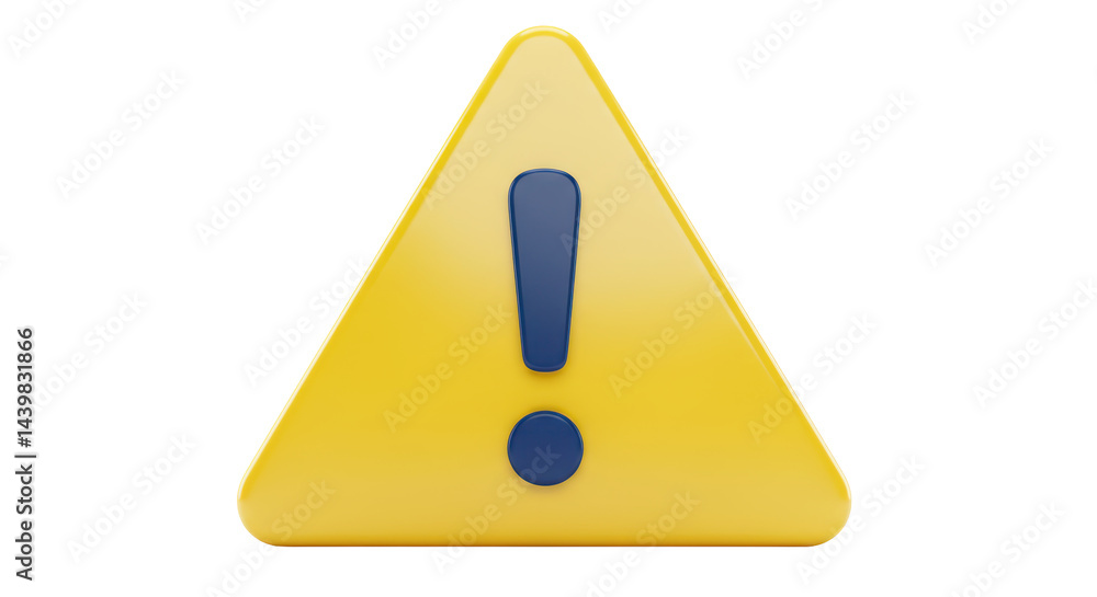 Isolated Warning Sign Isolated Warning Sign