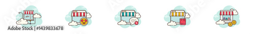 Set of Online Shopping icons