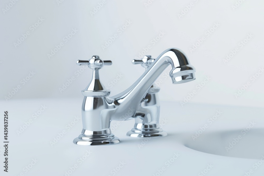 Timeless Beauty: Retro Faucet Designs for Modern Homes Isolated On White Background Timeless Beauty: Retro Faucet Designs for Modern Homes Isolated On White Background