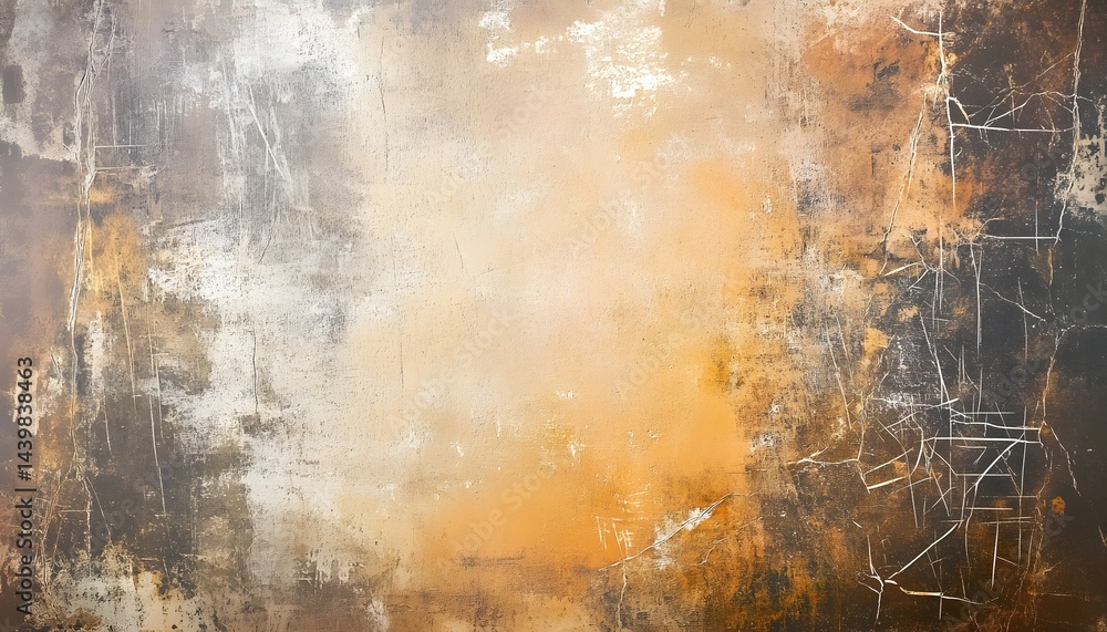 Abstract art showing textured layers of blended earthy colors and tones