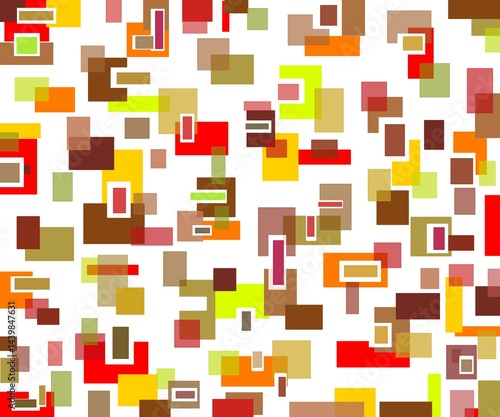 seamless pattern with colorful squares, vector cube futuristic 