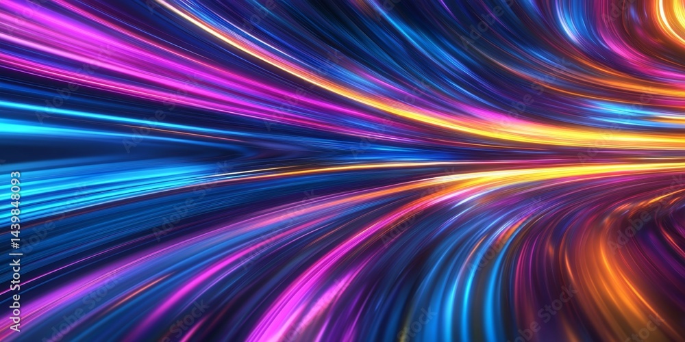 Abstract Speed Lines - Vibrant Neon Colors Abstract Speed Lines - Vibrant Neon Colors