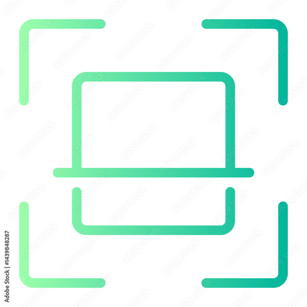scan gradient icon scan gradient icon