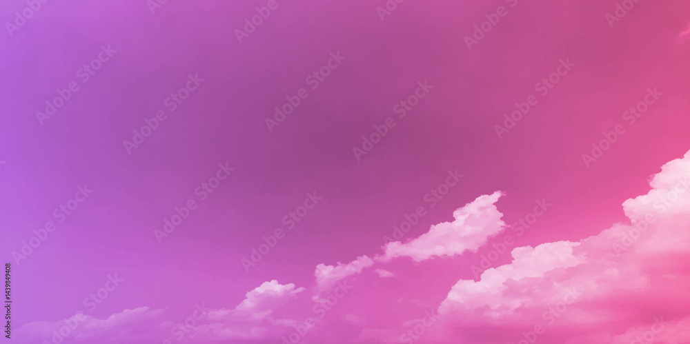 Sunset sunlight gradient sky and soft pink cloud watercolor background. Sunset sunlight gradient sky and soft pink cloud watercolor background.