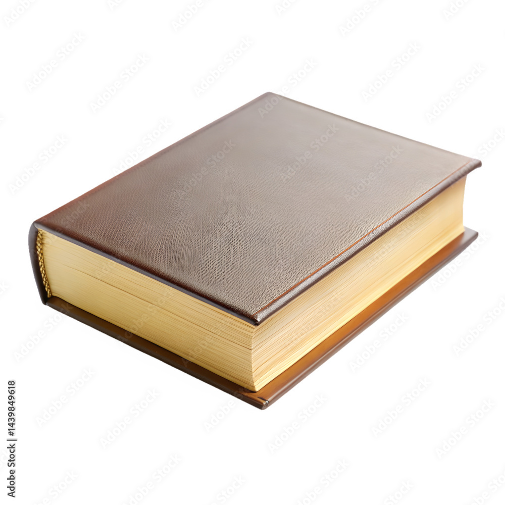 Closed book isolated on transparent backgroun Closed book isolated on transparent backgroun