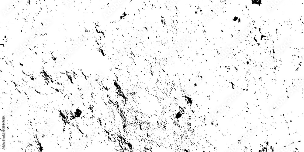 Fototapeta premium Vector grunge black and white, white paper noise texture distress effect illustration pattern splat background. 