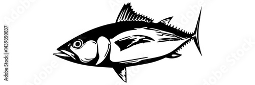 vector illustration of fish for a world tuna day