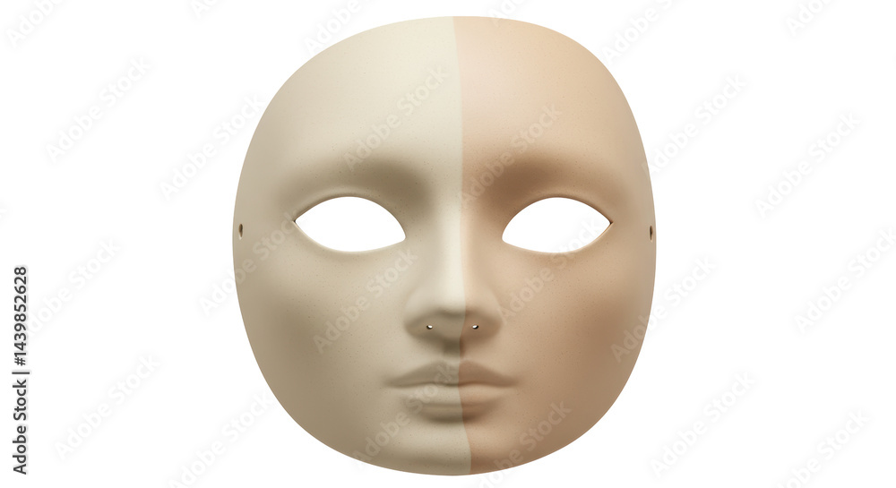 Isolated Blank Face Mask Isolated Blank Face Mask