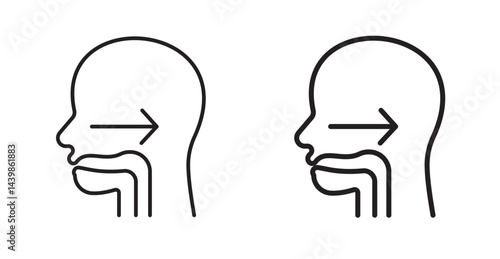 Swallowing reflex icon