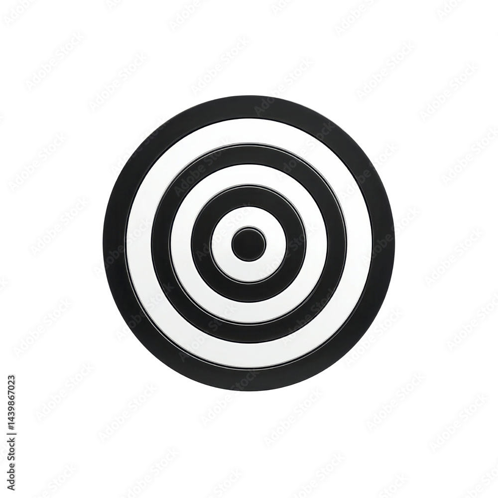 Black and White Target Graphic Aiming for Success Black and White Target Graphic Aiming for Success