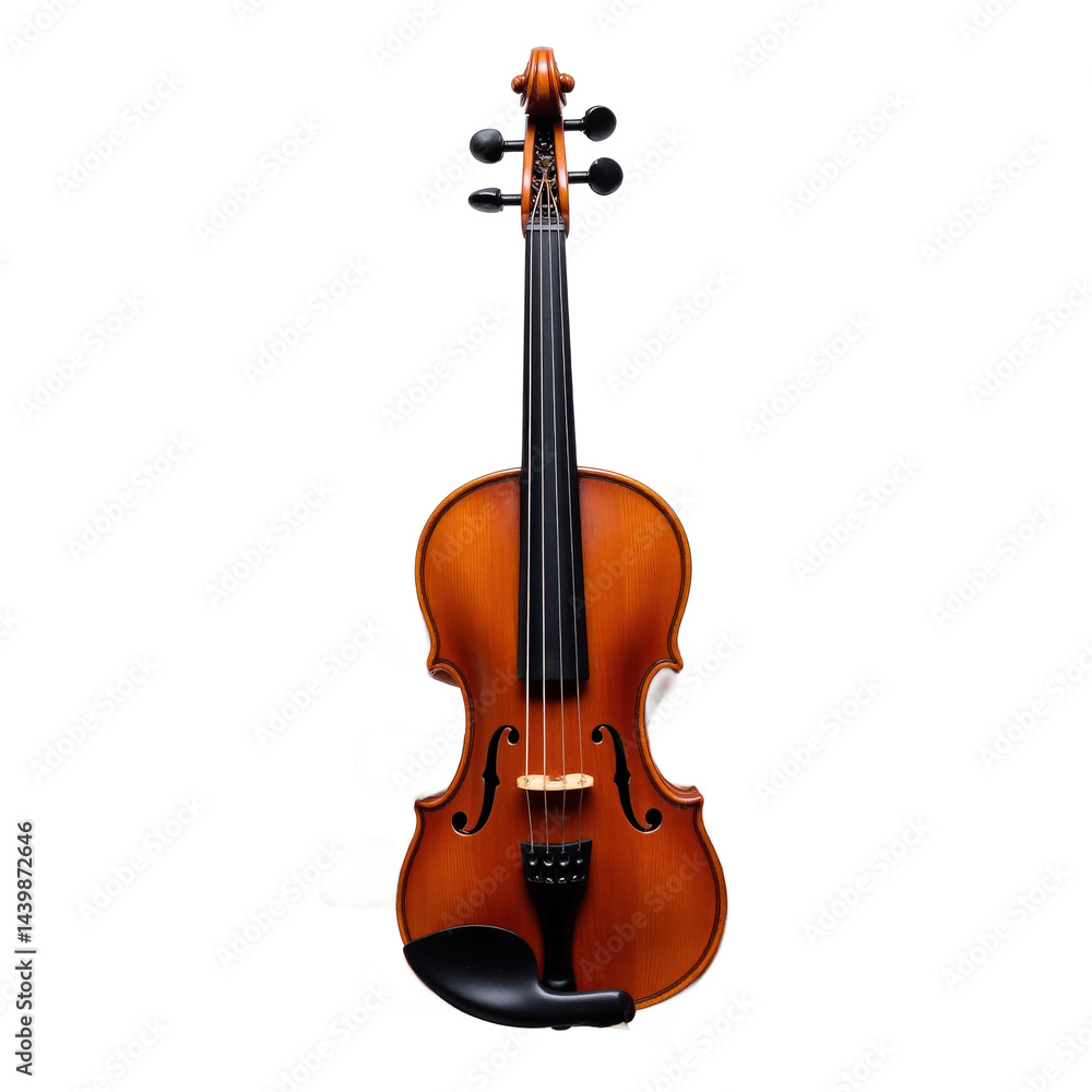 Obraz premium A beautifully crafted violin with a rich, warm tone and intricate details.
