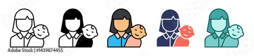 Mother multiple icon