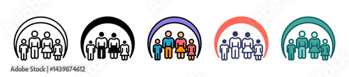 Family multiple icon