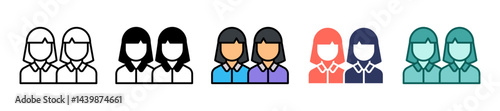 Twins multiple icon