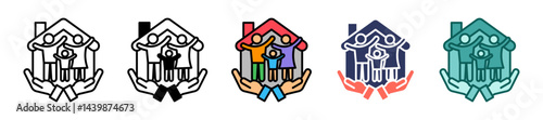 Family Home multiple icon