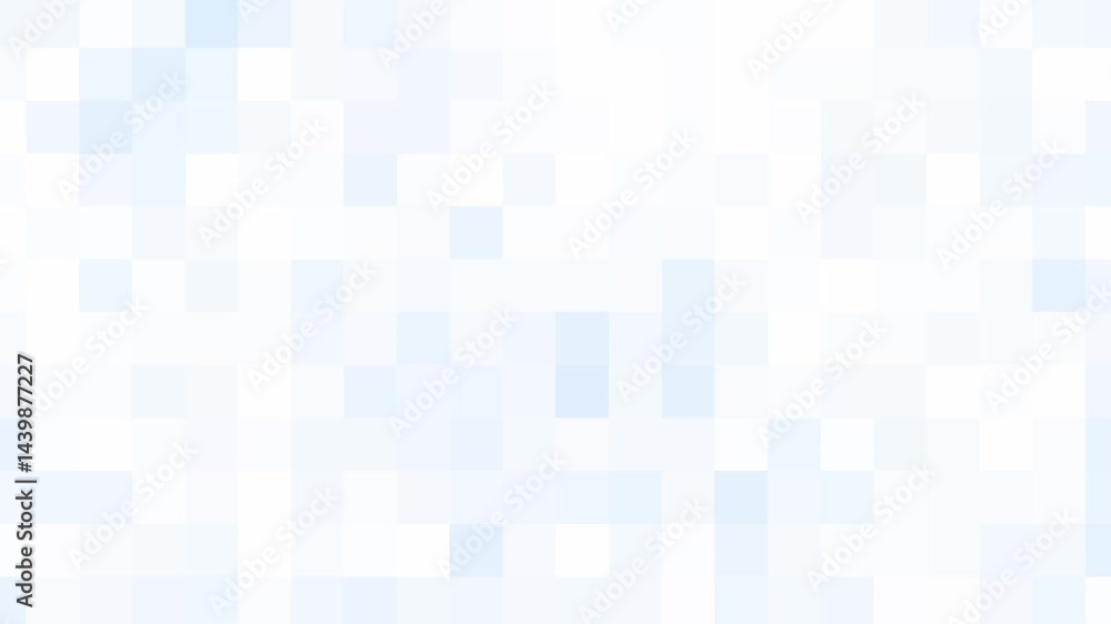 White and blue simple abstract square background, geometric animation