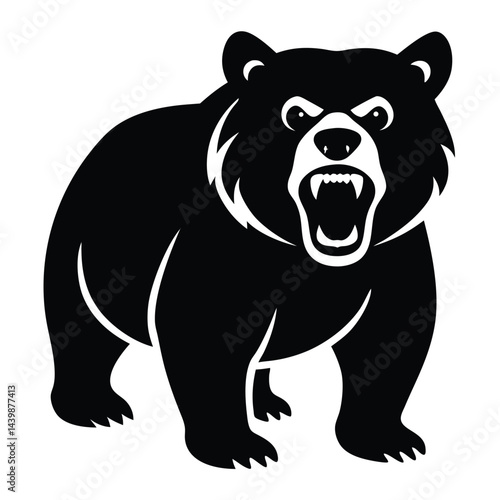 Vector Illustration Of Cute Himalayan Brown Bear